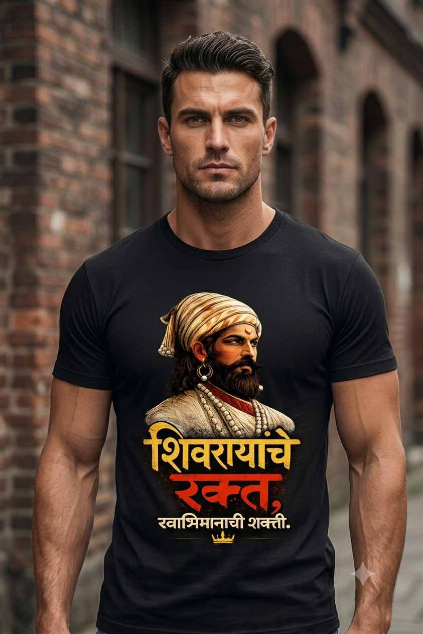 शिवरायांचे रक्त, स्वाभिमानाची शक्ती. T-Shirt