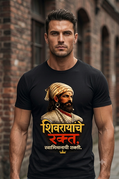 शिवरायांचे रक्त, स्वाभिमानाची शक्ती. T-Shirt