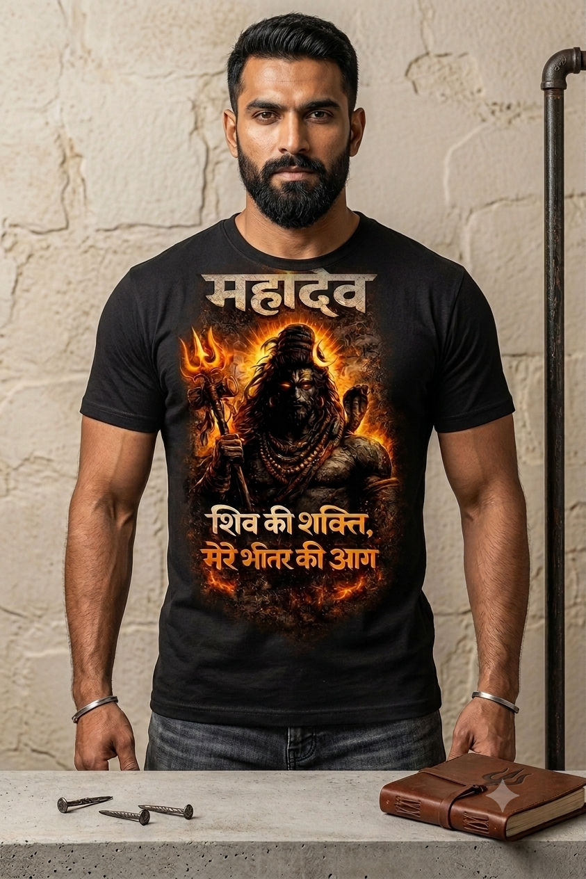 शिव की शक्ति, मेरे भीतर की आग T-Shirt